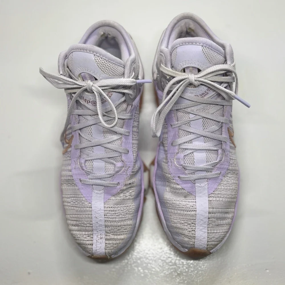 Nike Air Zoom G.T. Jump 2 Basketball Shoes Men’s 8.5 Lavender Purple Gum Sole